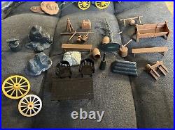 MARX FORT APACHE STOCKADE PLAYSET COMPLETE with ORIGINAL BOX & MANY EXTRA'S MINT