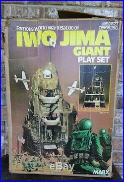 MARX Famous World War II Battle of Iwo Jima Giant Playset VINTAGE