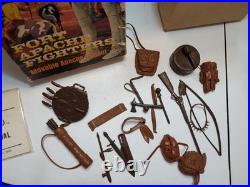 MARX GERONIMO FORT APACHE FIGHTERS WithACC ORIG. BOX NEAR COMP & STORM CLOUD HORSE