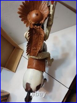 MARX GERONIMO FORT APACHE FIGHTERS WithACC ORIG. BOX NEAR COMP & STORM CLOUD HORSE