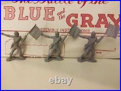 MARX GIANT BATTLE OF THE BLUE & GRAY PLAY SET No. 4764 97% VERY GOOD in BOX