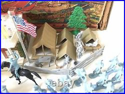 MARX GIANT BATTLE OF THE BLUE & GRAY PLAY SET No. 4764 98% VERY GOOD WithBOX