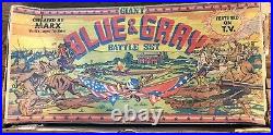 MARX GIANT BATTLE OF THE BLUE & GRAY PLAY SET No. 4764 98% VERY GOOD WithBOX