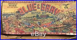 MARX GIANT BATTLE OF THE BLUE & GRAY PLAY SET No. 4764 98% VERY GOOD in BOX