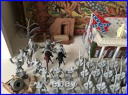 MARX GIANT BATTLE OF THE BLUE & GRAY PLAY SET No. 4764 99% VG GOOD BOX