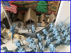 MARX GIANT BATTLE OF THE BLUE & GRAY PLAY SET No. 4764 99% VG GOOD BOX