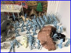 MARX GIANT BATTLE OF THE BLUE & GRAY PLAY SET No. 4764 99% VG GOOD BOX