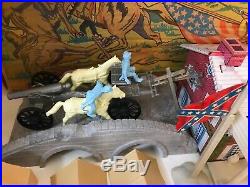 MARX GIANT- BATTLE OF THE BLUE & GRAY PLAY SET -No. 4764- 99% VG In BOX RARE