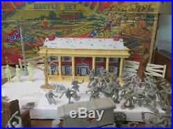 MARX GIANT- BATTLE OF THE BLUE & GRAY PLAY SET -No. 4764- withBox