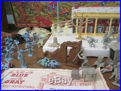 MARX GIANT- BATTLE OF THE BLUE & GRAY PLAY SET -No. 4764- withBox