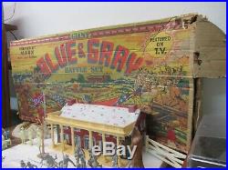 MARX GIANT- BATTLE OF THE BLUE & GRAY PLAY SET -No. 4764- withBox