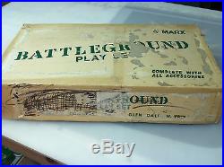 Marx Giant Battleground Playset 1964 Huge Box With Many Items Rare