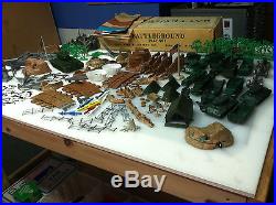 Marx Giant Battleground Playset 1964 Huge Box With Many Items Rare