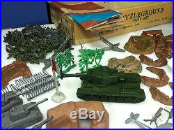 Marx Giant Battleground Playset 1964 Huge Box With Many Items Rare