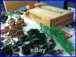 Marx Giant Battleground Playset 1964 Huge Box With Many Items Rare