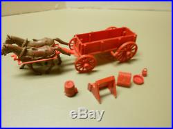 Marx Johnny Ringo/wagon Train Wagon And Accessories