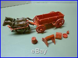 Marx Johnny Ringo/wagon Train Wagon And Accessories