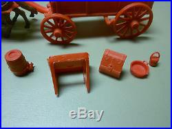 Marx Johnny Ringo/wagon Train Wagon And Accessories