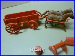 Marx Johnny Ringo/wagon Train Wagon And Accessories