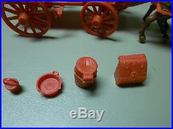 Marx Johnny Ringo/wagon Train Wagon And Accessories