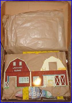 Marx Lazy Day Farm Set R -3945 Unassemled Box Bags Figures Etc