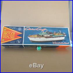 MARX Large Chris Craft model, with 60mm figures, 1960's