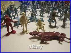 Marx Major Seth Adams & Mixed Lot Of Playset Plastic Figures Dead Horse 96