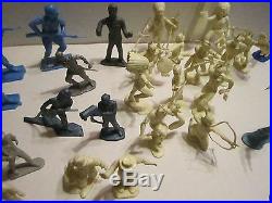 Marx Major Seth Adams & Mixed Lot Of Playset Plastic Figures Dead Horse 96