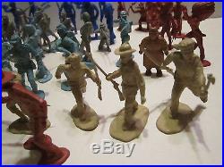 Marx Major Seth Adams & Mixed Lot Of Playset Plastic Figures Dead Horse 96