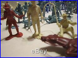 Marx Major Seth Adams & Mixed Lot Of Playset Plastic Figures Dead Horse 96