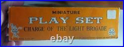 MARX MINATURE PLAYSET CHARGE OF THE LIGHT BRIGADE 1960'S With BOX USED NICE