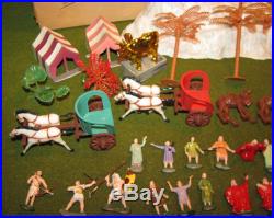 MARX Miniature Ten Commandments Montgomery Wards Playset Figures & Acc WithBox