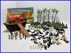 MARX NOAH'S ARK miniature Play Set 1965 with box Near Complete