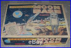 Marx Operation Moon Base 4654 C. 1960's Space Toy Play Set Lots Of Parts