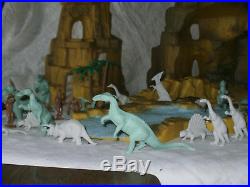 MARX One Million B. C. Playset 1975 #3414 2nd edition dinosaurs cavemen lead free