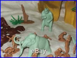 MARX One Million B. C. Playset 1975 #3414 2nd edition dinosaurs cavemen lead free