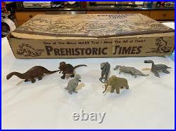 MARX PREHISTORIC TIMES PLAY SET SERIES 500 NO. 3391 COMPLETE IN BOX 1950's RARE