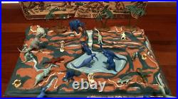 MARX PREHISTORIC Times Play Set Series 1000 With Box (5) 1st Series Dinosaurs