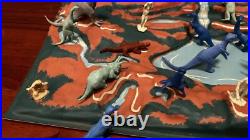 MARX PREHISTORIC Times Play Set Series 1000 With Box (5) 1st Series Dinosaurs