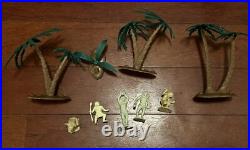 MARX PREHISTORIC Times Play Set Series 1000 With Box (5) 1st Series Dinosaurs