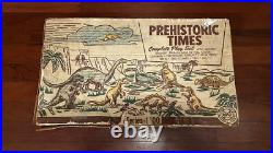 MARX PREHISTORIC Times Play Set Series 1000 With Box (5) 1st Series Dinosaurs