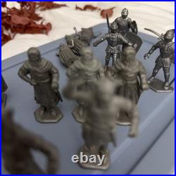 MARX PRINCE VALIANT PLAYSET 14 SILVER FIGURES 1950s Broken Feather