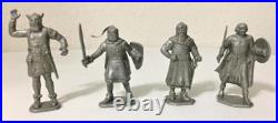 MARX PRINCE VALIANT PLAYSET 4 SILVER FIGURES 1950s GAWAIN BLACK KNIGHT BOLTAR MARX PRINCE VALIANT PLAYSET 4 SILVER FIGURES 1950s GAWAIN BLACK KNIGHT BOLTAR