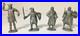 MARX PRINCE VALIANT PLAYSET 4 SILVER FIGURES 1950s GAWAIN BLACK KNIGHT BOLTAR