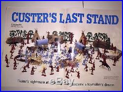 MARX Playset CUSTER'S LAST STAND #6014 Sears 1963 Near Complete Play Set RARE