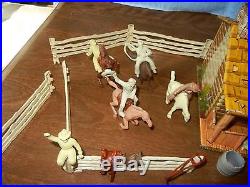 MARX ROY ROGERS DOUBLE'R' RANCH PLAYSET, 1950s