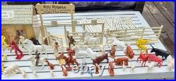 MARX ROY ROGERS RODEO RANCH #3992 PLAYSET With CHARACTER FIGURES & NELLYBELLE Lot3