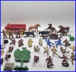 MARX ROY ROGERS RODEO RANCH PLAY SET 1950s BOXED! 55pc Lot