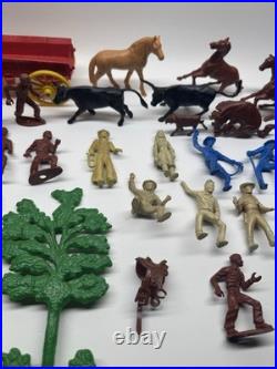 MARX ROY ROGERS RODEO RANCH PLAY SET 1950s BOXED! 55pc Lot