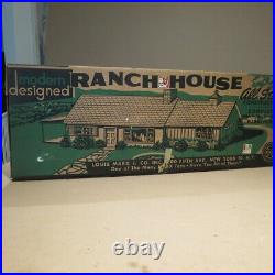 MARX Ranch House Doll House playset, no #, 1950s, MIB